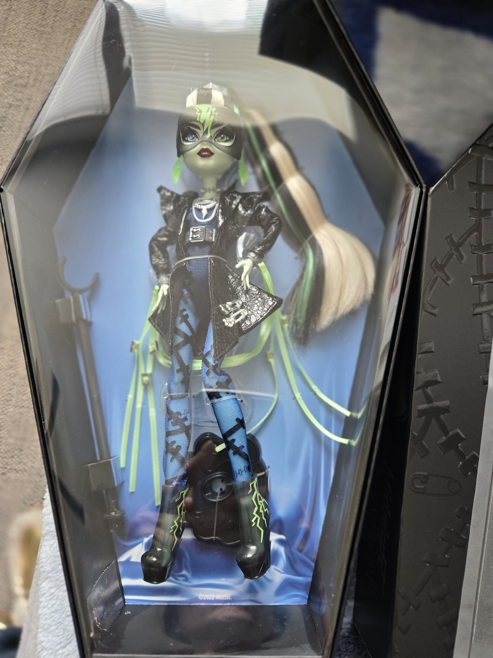 monster high green and black fashion doll